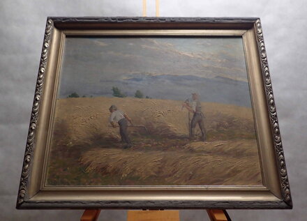 SEČENÍ KOSOU O ŽNÍCH - SIGNOVÁN