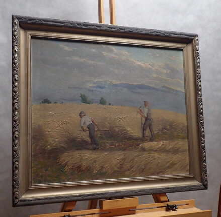 SEČENÍ KOSOU O ŽNÍCH - SIGNOVÁN