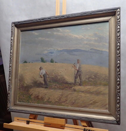 SEČENÍ KOSOU O ŽNÍCH - SIGNOVÁN