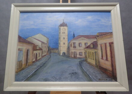STRÁŽNICE KOSTELNÍ ULICE S VĚŽÍ - SEČKA LADISLAV