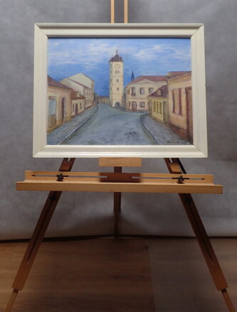 STRÁŽNICE KOSTELNÍ ULICE S VĚŽÍ - SEČKA LADISLAV