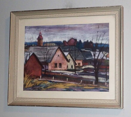 VESNIČKA S KOSTELÍKEM - ŠEVČÍK LADISLAV