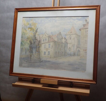 PRAHA MALTÉZSKÉ NÁMĚSTÍ SE SOUSOŠÍM JANA KŘTITELE S ANDĚLY - ŠKRAŇÁK