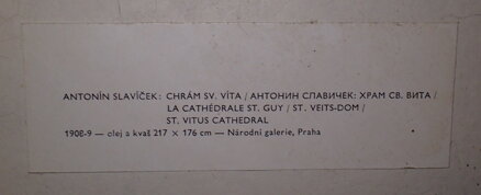 PRAHA CHRÁM SV. VÍTA - SLAVÍČEK ANTONÍN