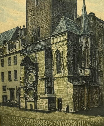 PRAHA STAROMĚSTSKÁ RADNICE S ORLOJEM - SOUČEK VÁCLAV