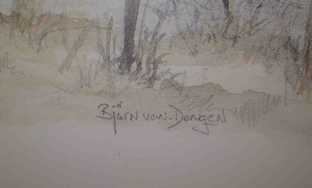 STARÉ HOLANDSKÉ VĚTRNÉ MLÝNY V ZAANDAM -  REPRODUKCE - BJORN VAN DONGEN