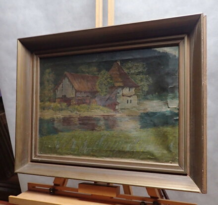 STAVENÍ U ŘEKY - NEZNÁMÝ AUTOR