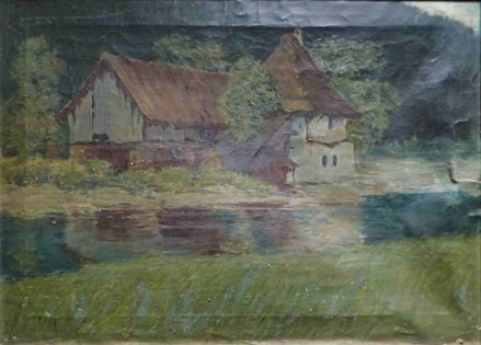 STAVENÍ U ŘEKY - NEZNÁMÝ AUTOR