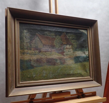 STAVENÍ U ŘEKY - NEZNÁMÝ AUTOR