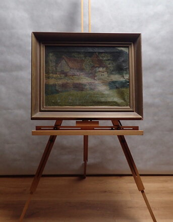 STAVENÍ U ŘEKY - NEZNÁMÝ AUTOR