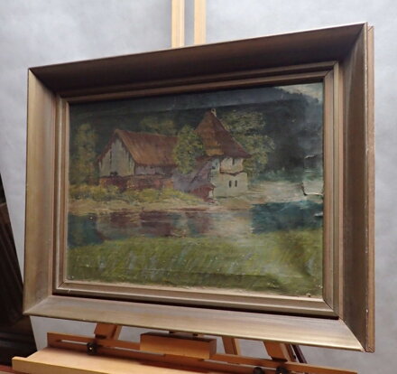 STAVENÍ U ŘEKY - NEZNÁMÝ AUTOR