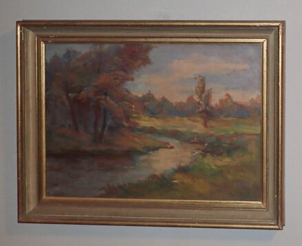 MEANDRUJÍCÍ ŘEKA V KRAJINĚ - STEIN VÁCLAV