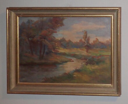 MEANDRUJÍCÍ ŘEKA V KRAJINĚ - STEIN VÁCLAV