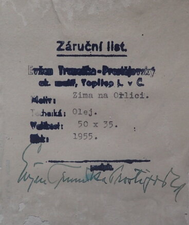 ZIMA NA ORLICI - TRUNEČKA PROSTĚJOVSKÝ EVŽEN
