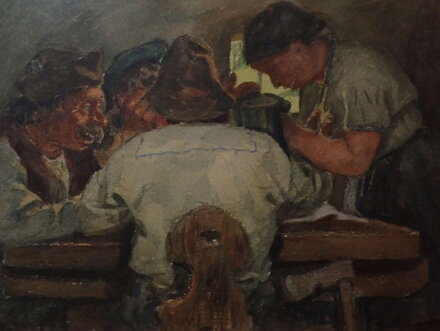 U PIVA V HOSTINCI - NEZNÁMÝ AUTOR