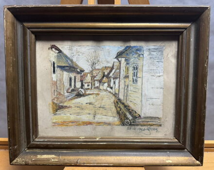 ULIČNÍ SCÉNA - SIGNOVÁN