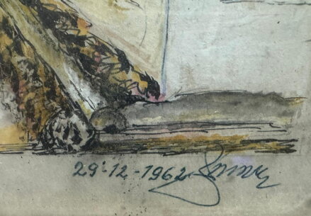 ULIČNÍ SCÉNA - SIGNOVÁN