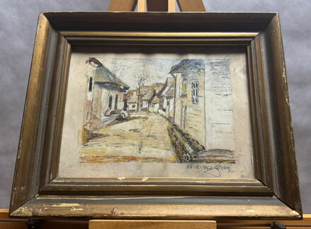 ULIČNÍ SCÉNA - SIGNOVÁN