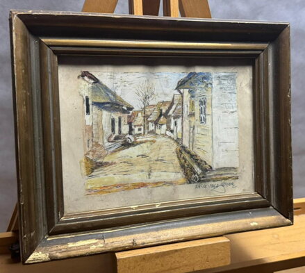 ULIČNÍ SCÉNA - SIGNOVÁN