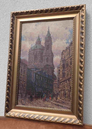 PRAHA MALOSTRANSKÉ NÁMĚSTÍ S CHRÁMEM SV. MIKULÁŠE - VAIC JOSEF