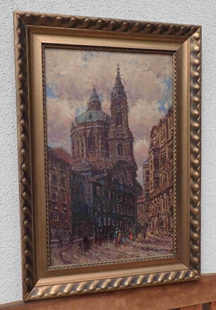 PRAHA MALOSTRANSKÉ NÁMĚSTÍ S CHRÁMEM SV. MIKULÁŠE - VAIC JOSEF