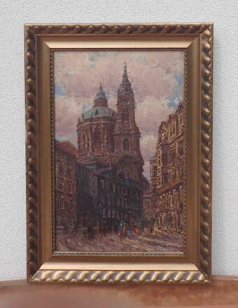 PRAHA MALOSTRANSKÉ NÁMĚSTÍ S CHRÁMEM SV. MIKULÁŠE - VAIC JOSEF