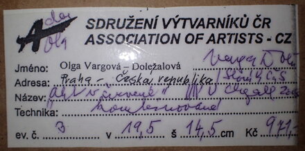 ČECHY - AKT V ČERVENÉ - VARGOVÁ DOLEŽALOVÁ OLGA