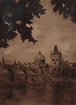 PRAHA POHLED NA KARLŮV MOST - VAYER V.