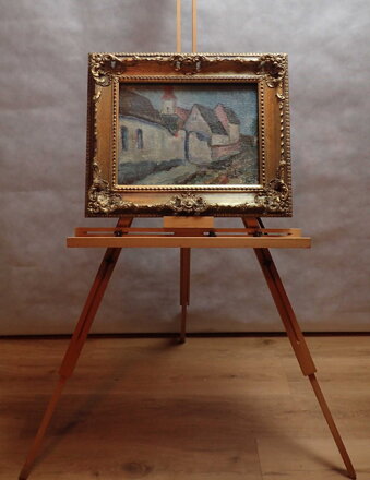 VES S KOSTELÍKEM - IMPRESE - NEZNÁMÝ AUTOR VES S KOSTELÍKEM - IMPRESE - NEZNÁMÝ AUTOR