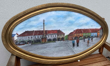 NYMBURK JIŽNÍ ČÁST NÁMĚSTÍ S VJEZDEM NA MOST V ROCE 1940 - VORLÍČEK JAN