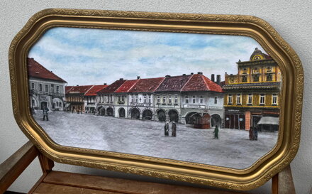 NYMBURK RIEGROVO NÁMĚSTÍ NYNĚJŠÍ NÁMĚSTÍ PŘEMYSLOVCŮ V ROCE 1925 - VORLÍČEK JAN