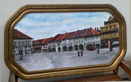 NYMBURK RIEGROVO NÁMĚSTÍ NYNĚJŠÍ NÁMĚSTÍ PŘEMYSLOVCŮ V ROCE 1925 - VORLÍČEK JAN