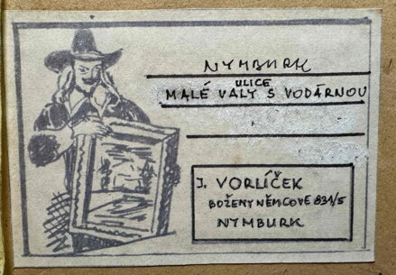 NYMBURK ULICE MALÉ VALY S VODÁRNOU - VORLÍČEK JAN