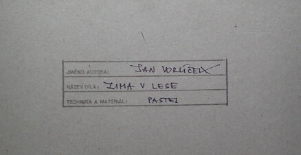 ZIMA V LESE - VORLÍČEK JAN