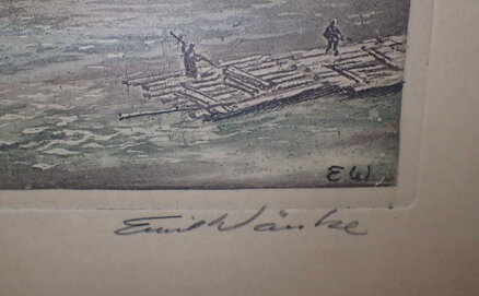 POHLED NA PRAŽSKÝ HRAD Z KARLOVA MOSTU - WÄNKE EMIL