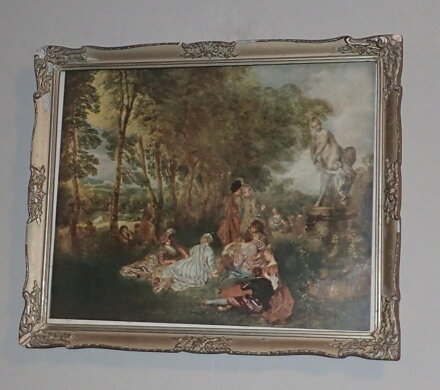 WATTEAU ANTOINE THE FEAST OF LOVE - REPRODUKCE