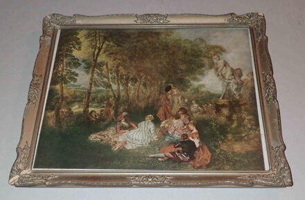 WATTEAU ANTOINE THE FEAST OF LOVE - REPRODUKCE