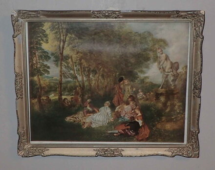 WATTEAU ANTOINE THE FEAST OF LOVE - REPRODUKCE