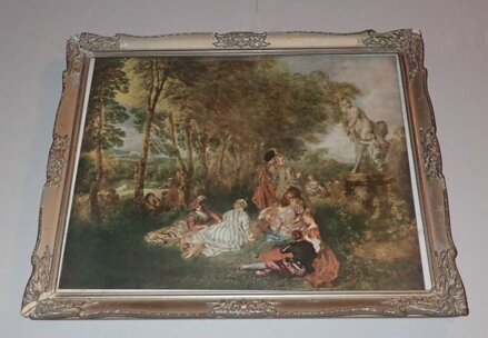 WATTEAU ANTOINE THE FEAST OF LOVE - REPRODUKCE