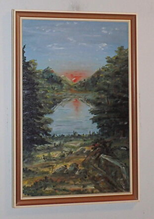 ZÁPAD SLUNCE NAD ŘEKOU - SIGNOVÁN