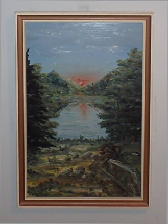 ZÁPAD SLUNCE NAD ŘEKOU - SIGNOVÁN