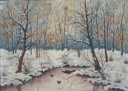 ZIMA U POTOKA - SIGNOVÁN