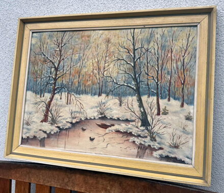 ZIMA U POTOKA - SIGNOVÁN