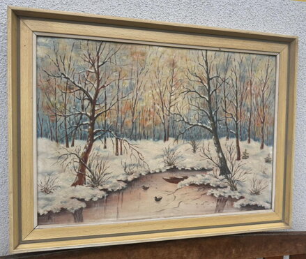 ZIMA U POTOKA - SIGNOVÁN