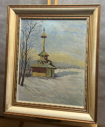 ZVONIČKA PUSTEVNY V ZIMĚ - SIGNOVÁN