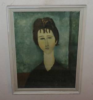 MODIGLIANI CLEMENTE AMEDE LA JEUNE FILLE BRUNE - REPRODUKCE