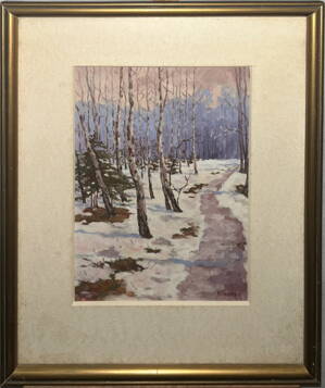 BŘEZOVÝ HÁJ V ZIMĚ - BŘEZINA KAREL