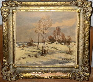 STROMY V ZIMNÍ KRAJINĚ - KOVÁŘ