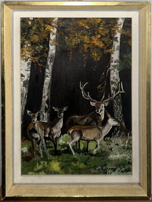 JELEN A SRNY MEZI BŘÍZAMI - ČERNÝ K.