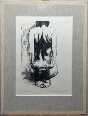 AKT KLEČÍCÍ ŽENY ZEZADU - NOSEK BORIS